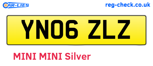 YN06ZLZ are the vehicle registration plates.