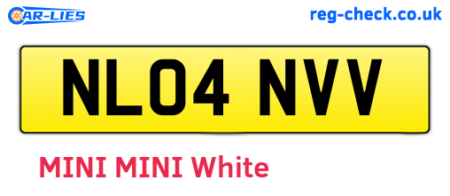 NL04NVV are the vehicle registration plates.