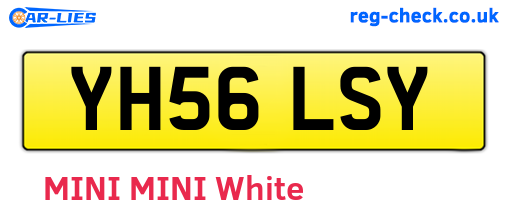 YH56LSY are the vehicle registration plates.