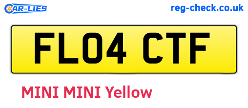 FL04CTF are the vehicle registration plates.