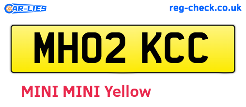 MH02KCC are the vehicle registration plates.