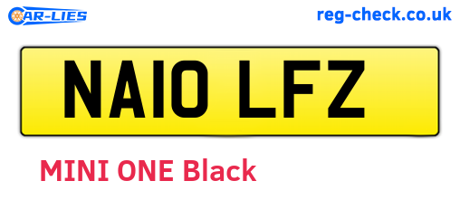 NA10LFZ are the vehicle registration plates.