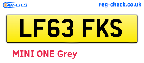 LF63FKS are the vehicle registration plates.