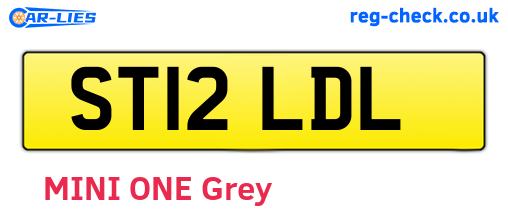 ST12LDL are the vehicle registration plates.