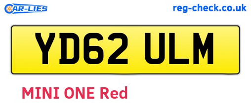 YD62ULM are the vehicle registration plates.