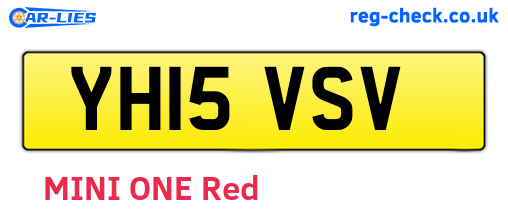 YH15VSV are the vehicle registration plates.