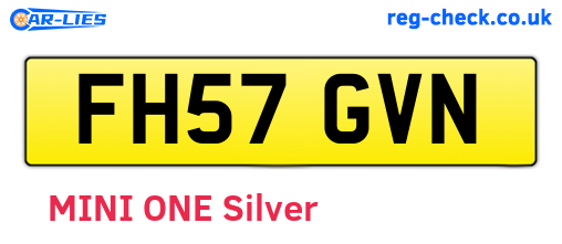 FH57GVN are the vehicle registration plates.