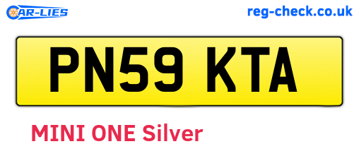 PN59KTA are the vehicle registration plates.