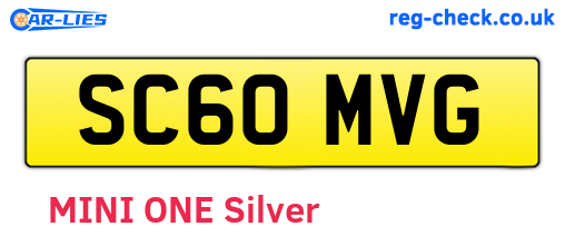 SC60MVG are the vehicle registration plates.