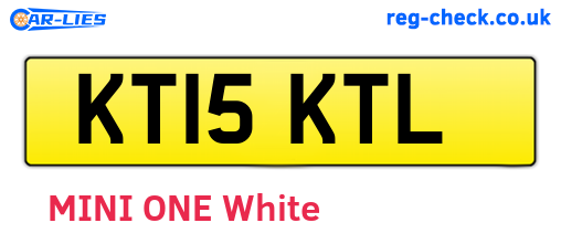 KT15KTL are the vehicle registration plates.