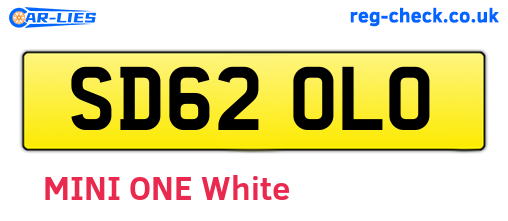 SD62OLO are the vehicle registration plates.