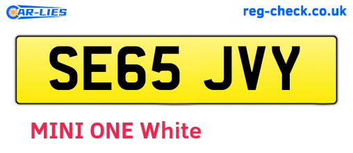 SE65JVY are the vehicle registration plates.