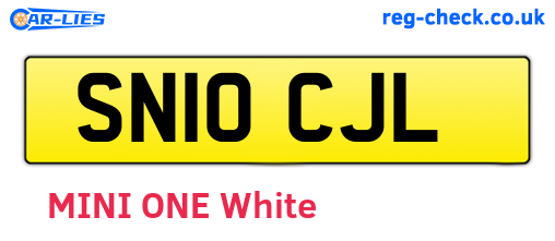 SN10CJL are the vehicle registration plates.
