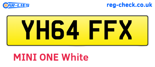 YH64FFX are the vehicle registration plates.