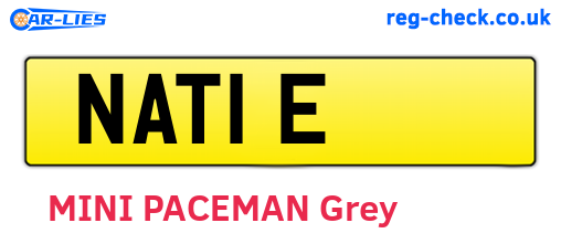 NAT1E are the vehicle registration plates.