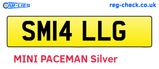 SM14LLG are the vehicle registration plates.