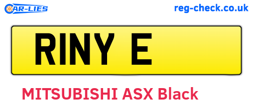 R1NYE are the vehicle registration plates.