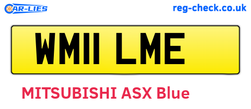 WM11LME are the vehicle registration plates.