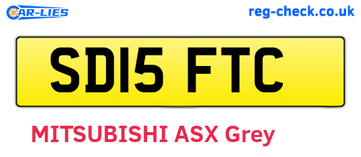 SD15FTC are the vehicle registration plates.
