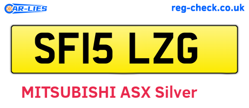 SF15LZG are the vehicle registration plates.