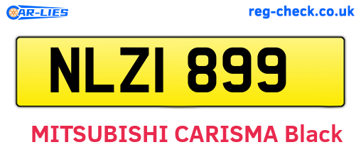 NLZ1899 are the vehicle registration plates.