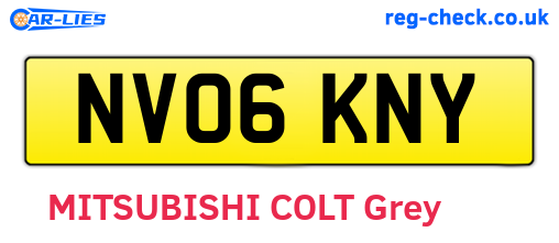 NV06KNY are the vehicle registration plates.