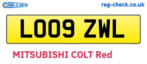 LO09ZWL are the vehicle registration plates.