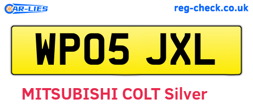 WP05JXL are the vehicle registration plates.