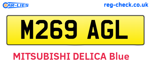 M269AGL are the vehicle registration plates.
