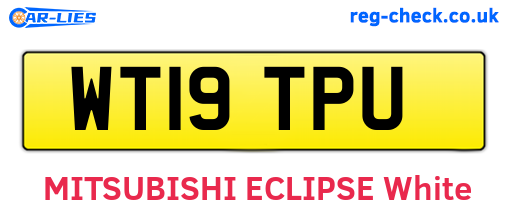 WT19TPU are the vehicle registration plates.