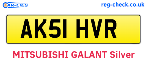 AK51HVR are the vehicle registration plates.