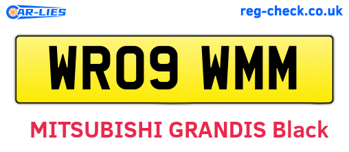 WR09WMM are the vehicle registration plates.