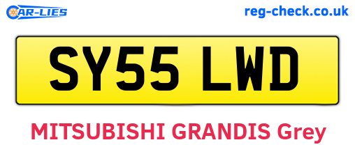 SY55LWD are the vehicle registration plates.