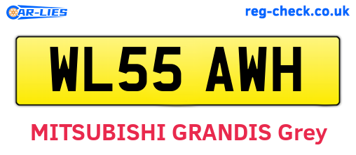 WL55AWH are the vehicle registration plates.