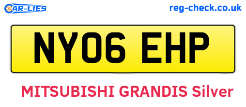 NY06EHP are the vehicle registration plates.