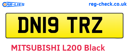DN19TRZ are the vehicle registration plates.