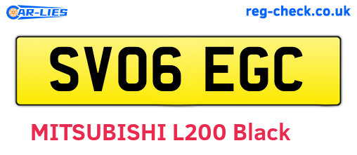 SV06EGC are the vehicle registration plates.