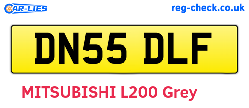 DN55DLF are the vehicle registration plates.