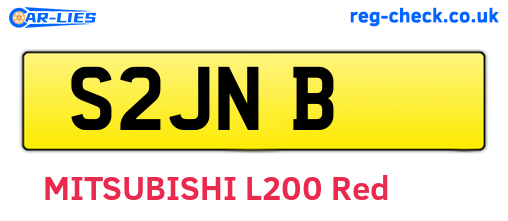 S2JNB are the vehicle registration plates.
