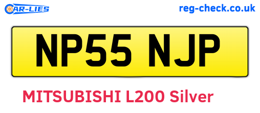 NP55NJP are the vehicle registration plates.