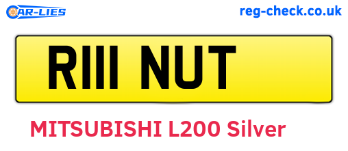 R111NUT are the vehicle registration plates.