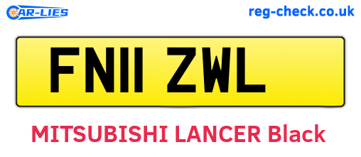 FN11ZWL are the vehicle registration plates.