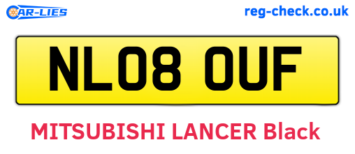 NL08OUF are the vehicle registration plates.