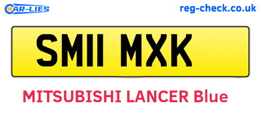 SM11MXK are the vehicle registration plates.