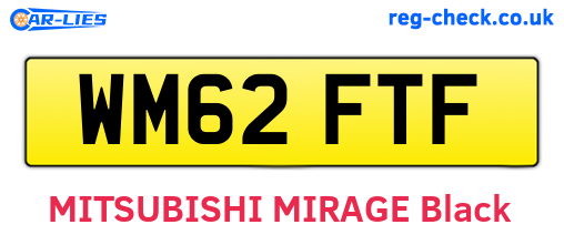 WM62FTF are the vehicle registration plates.