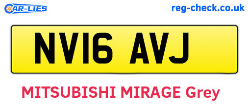 NV16AVJ are the vehicle registration plates.