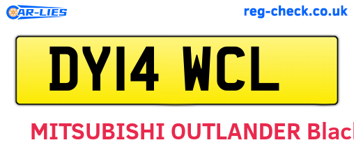 DY14WCL are the vehicle registration plates.