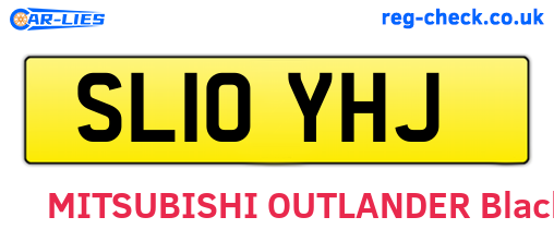 SL10YHJ are the vehicle registration plates.
