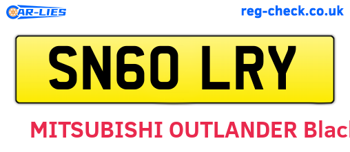 SN60LRY are the vehicle registration plates.