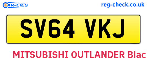 SV64VKJ are the vehicle registration plates.
